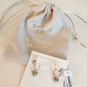 Kendra Scott Ari Heart Huggie Earrings